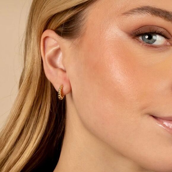 Adina Eden Graduated Twist Hoop Earrings - Picture 3 of 6